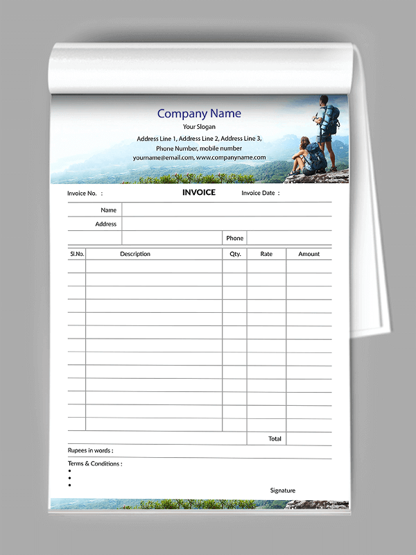 Bill Book / Invoice Designs