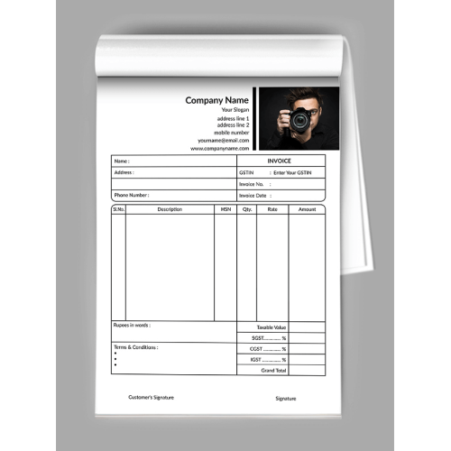 Photography Bill Book