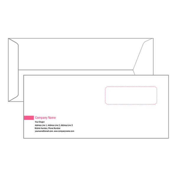 Custom Premium Pink Color Envelope Design