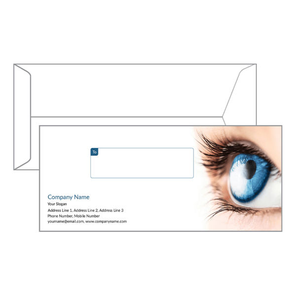 Custom Eye Care Envelope Design