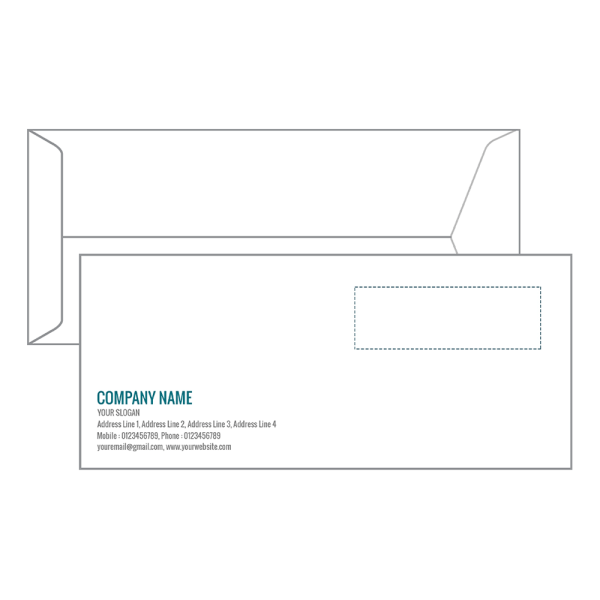 Custom Abstract  Envelope Design