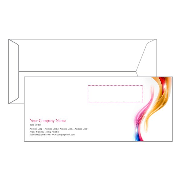 Custom Abstract  Envelope Design