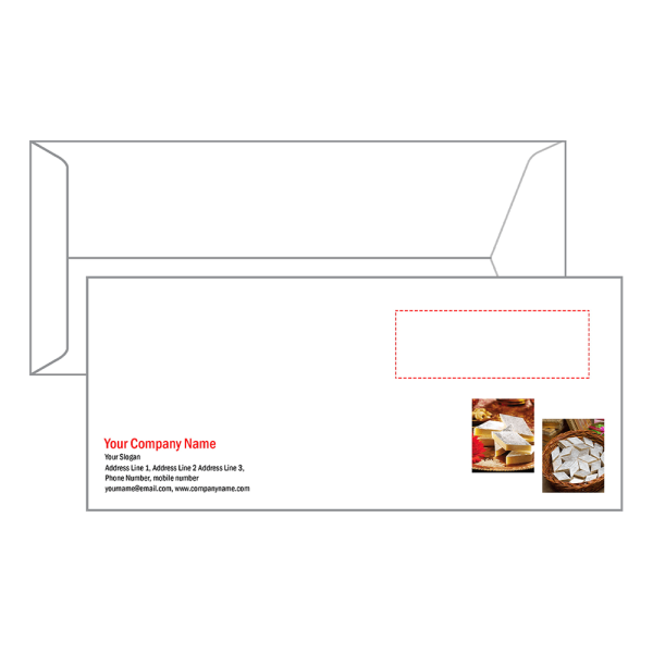 Custom Sweet Shop Envelope Design
