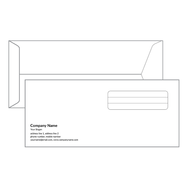 Custom Software Company Envelope Design