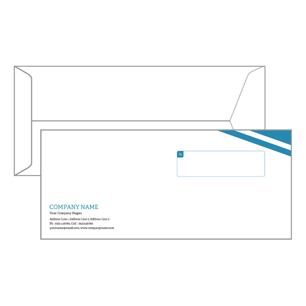 Custom Blue Envelope