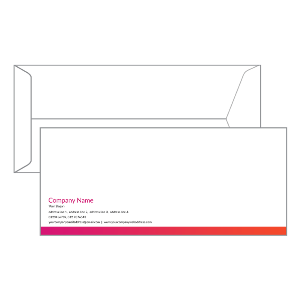 Custom Premium Pink Envelope