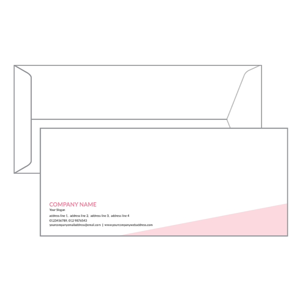 Custom Light Pink Envelope