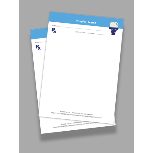 Dentist Prescription Pad Design