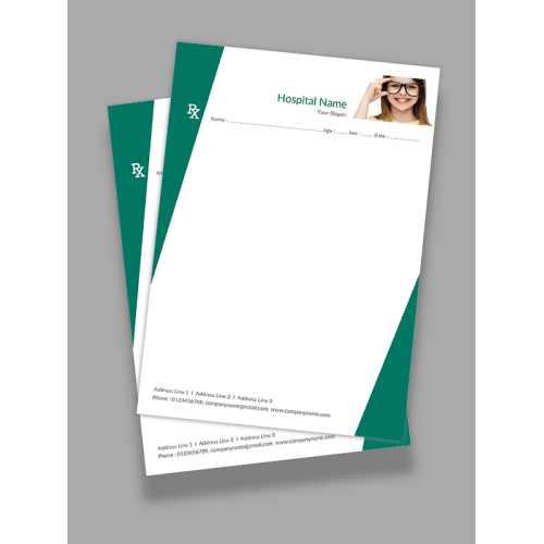 Ophthalmologist Prescription Pad Design