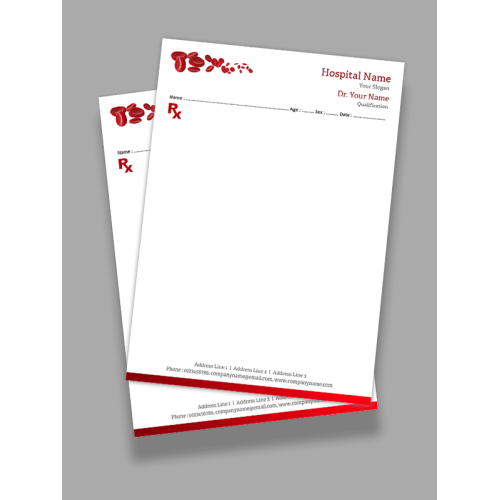 Hematologist Prescription Pad Design