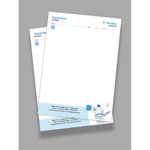 Dental Doctor Prescription Pad Design