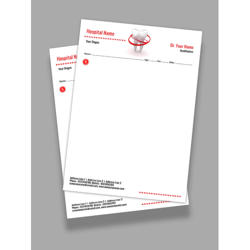 Dental Doctor Prescription Pad Design