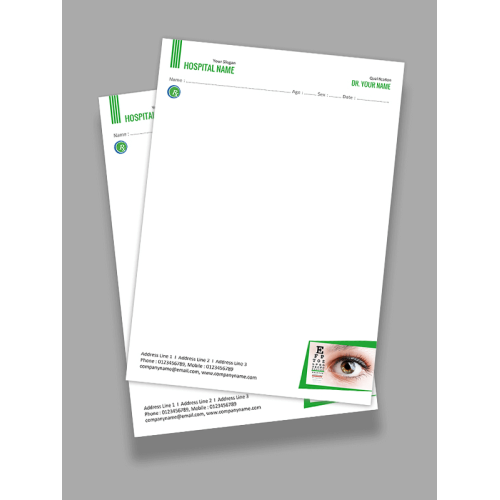 Eye Doctor Prescription Pad Design