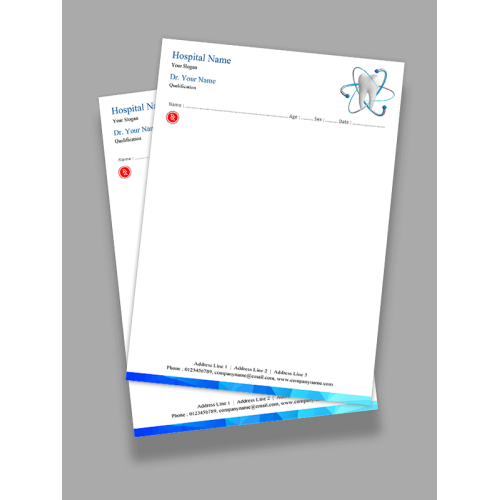 Dental Doctor Prescription Pad Design