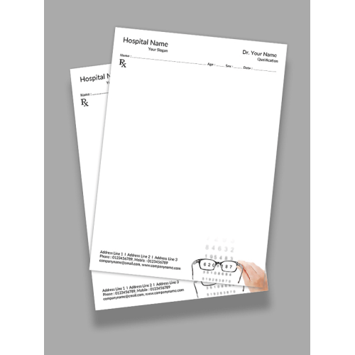 Eye Doctor Prescription Pad Design