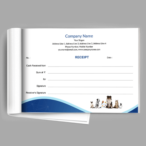 Pet Clinic Receipt Book