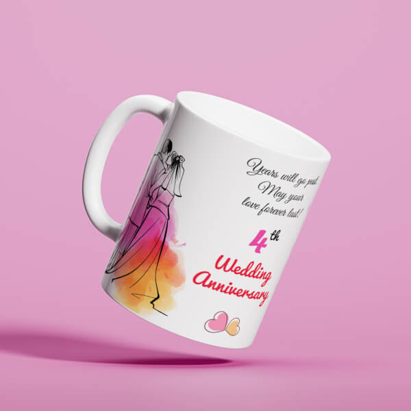 Wedding Anniversary Design On Mug