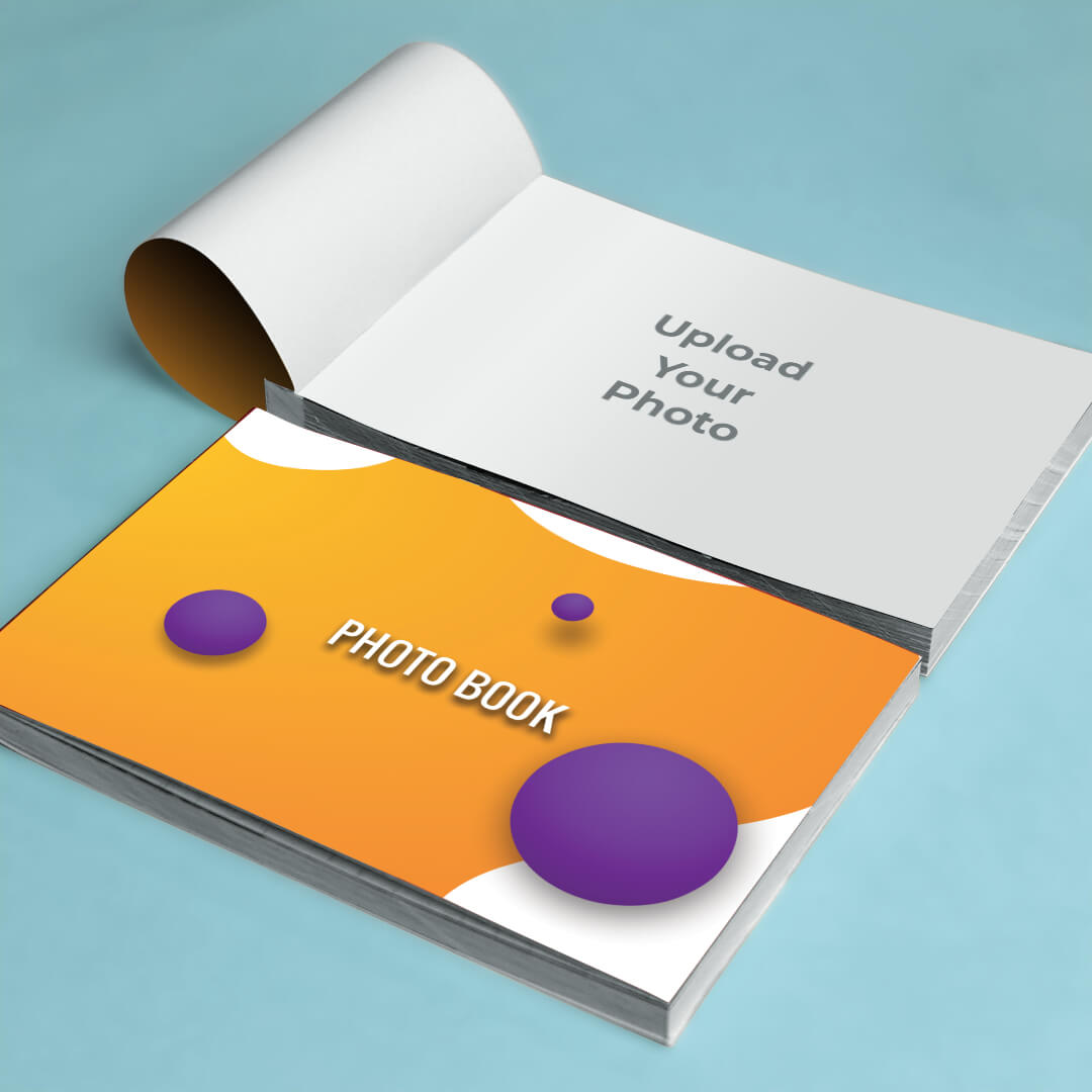 Buy Snapbook with Orange and blue design cover