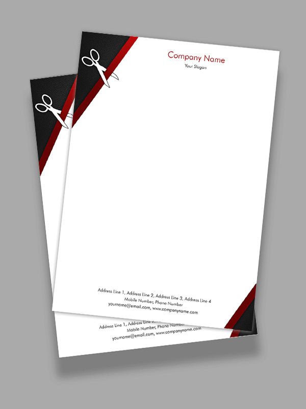 Tailor Shop Letterhead Design