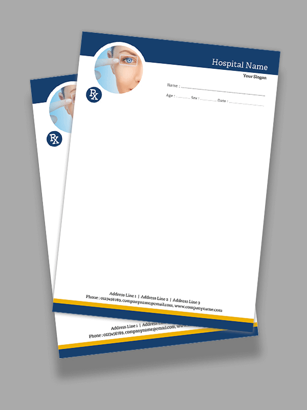 Eye Doctor Prescription Pad Design