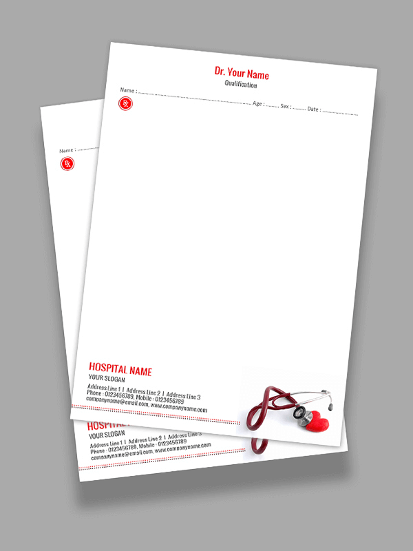 Cardiologist Prescription Pad Design