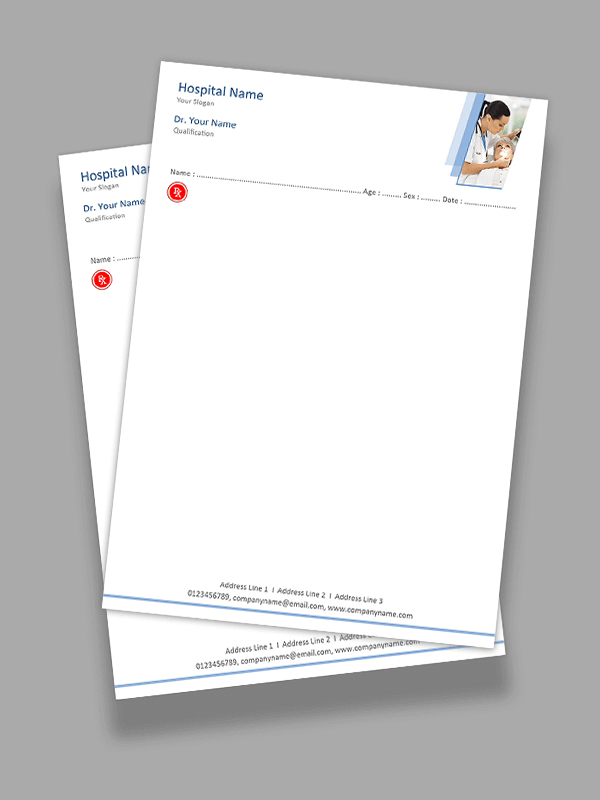 Dental Specilist Prescription Pad Design