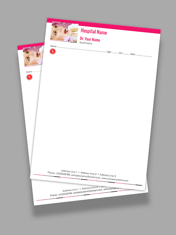 Dental Specilist Prescription Pad Design