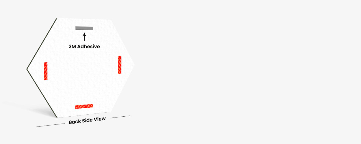 Acrylic Wall Frames Hexagon Easy To Install