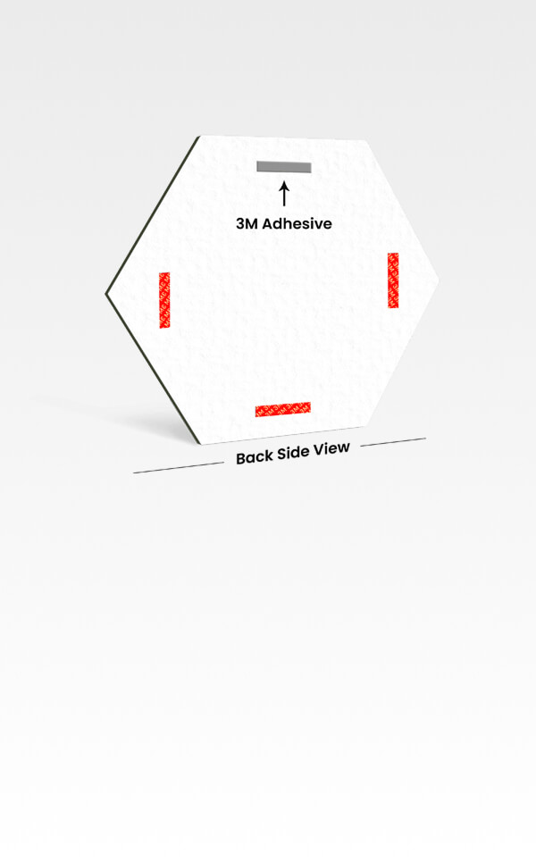 Acrylic Wall Frames Hexagon Easy To Install