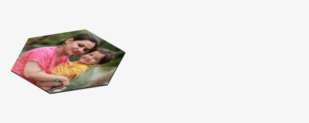 Acrylic Wall Frames Hexagon Print Quality