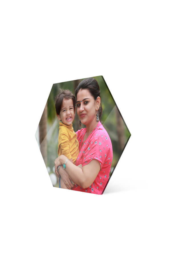 Acrylic Wall Frames Hexagon Vivid Color Gamut