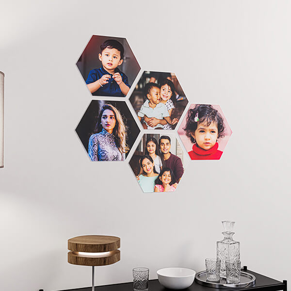 Hexagon Acrylic Wall Gallery
