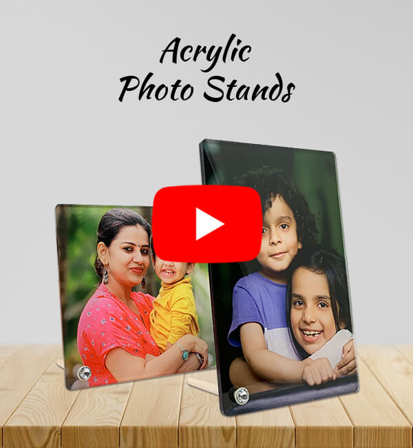 Custom Square Acrylic Photo Stands