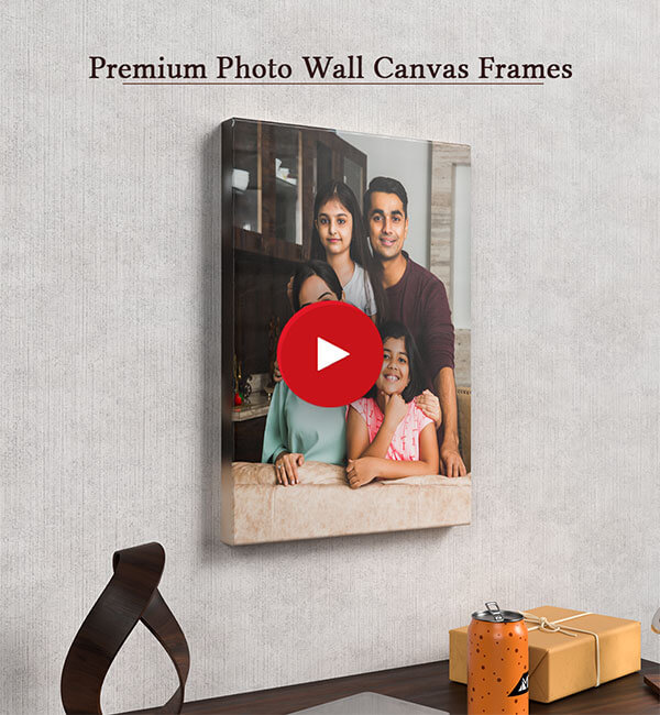 6 Pic Upload with Border Design Landscape Canvas Photo Frame with